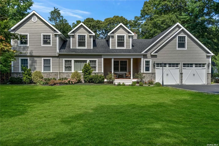 Amazing Curb Appeal on this Newly Remodeled Home with 4 Bedrooms, 3 Baths, 2 Car Garage, Lots of Storage above Garage, Quartz EIK w/Propane Cooking, Family Room w/WB Fireplace insert, 150Amp, Heat Pump HW Heater, 5 Zones of Heat, 2 Zones of Central Air(1 is Ductless)Large Timber Tek Deck, Blue Stone Patio, Large Gardeners Paradise Yard with Planter Beds, Inground Sprinklers 12 Zones. 2 Large Sheds, Ninja Playset, Low Taxes and Hauppauge Schools with Forest Brook Elementary.