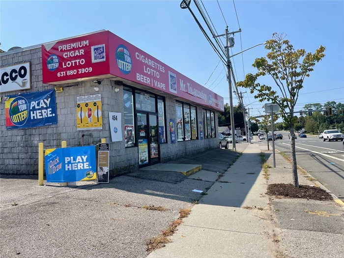 Amazing opportunity! Almost 3, 700sqft of space for your business. Currently being used as a successful smoke shop with NYS Lotto and liquor license. Heavy traffic road with ample parking for customers. Close to main fare with large signage to bring more business in. Landlord will consider any reputable business!