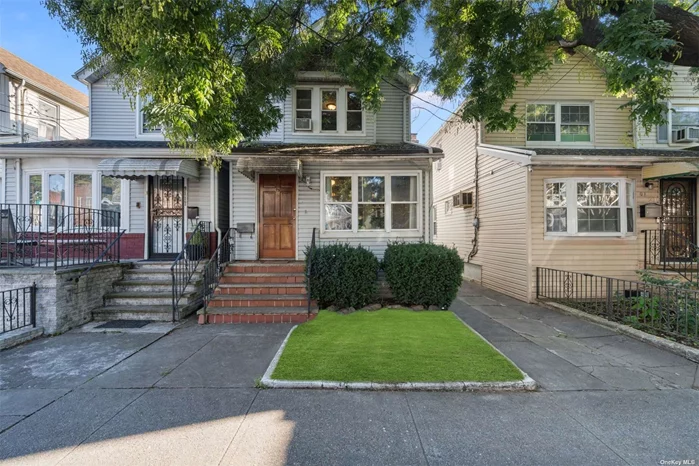 Welcome to this spacious single family home in Woodhaven! Enter a spacious enclosed porch perfect for coat and shoe storage and large enough to fit strollers, shopping carts and more. First floor offers a spacious living room, formal dining room, sought after 1st floor half bath as well as a spacious kitchen with access to the yard and basement. The second floor offers 3 spacious bedrooms and 1 full bathroom. The full basement offers recreational space, mechanical room as well as laundry. Updated electric with a subpanel on second floor, forced air heating, spacious backyard as well as a shared driveway makes this the perfect 1 family home!