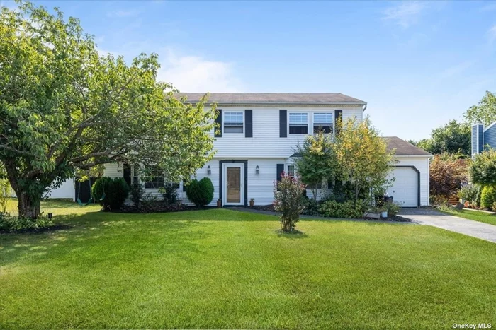 Spacious, 2, 300+ sq ft, 4 bedroom, 2.5 bathroom, central hallway colonial, located in the Woodside Estates neighborhood of Medford! As you walk into the foyer, you&rsquo;ll notice the large formal living room and dining room to your left and right. As you continue to the back of the home, you&rsquo;ll be wowed by the large eat-in kitchen, with solid wood, soft-close cabinets and stainless steel appliances, which opens to the sizable family room, laundry area, 1/2 bathroom and access to the 1-car attached garage. Upstairs, you&rsquo;ll find the large primary suite, which boasts a well-appointed bedroom, walk-in closet and beautifully updated ensuite full bathroom! The second level also features 3 nicely-sized secondary bedrooms and the main hallway full bathroom, also beautifully updated. Sitting on a flat, mid-block property, just shy of a 1/3 acre, this home has the square footage and perfect yard for entertaining! If you&rsquo;re looking for a larger space to call home, this property has the space and traditional layout that many people tend to love, as well as the close proximity to major highways.