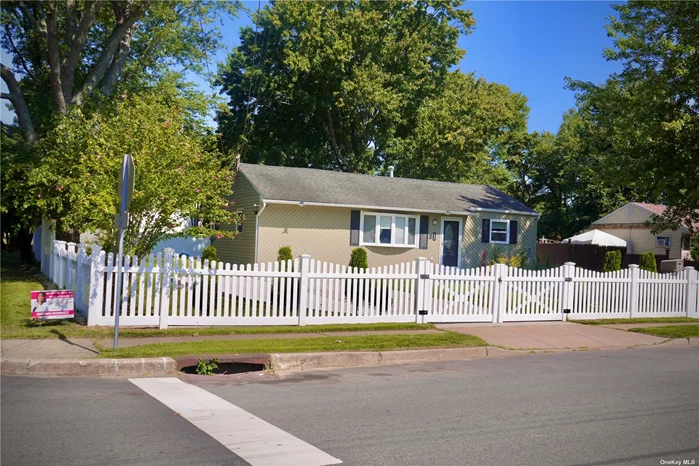 This is Your Opportunity to make this your Home! Ready to Move in Corner Lot Ranch. New Roof 2020 New kitchen with granite countertops and stainless steel appliances, Driveway, New Electrical, Hardwood Floors all done in 2020. New Fence and ADT camara system 2024. Low taxes.