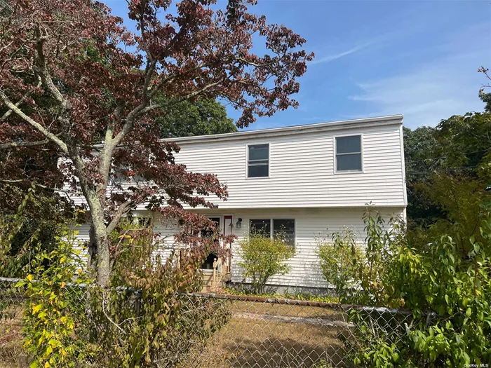 Great opportunity in Center Moriches. 4 bedroom/3 bath home close to schools, shopping and highway making work commute easy. This home has great bones, spacious bedrooms and plenty of room for entertaining not to mention a newer 18x36 vinyl pool with newer liner and loop lock cover. This is the perfect opportunity to make this house your own, EIK/Large den or family room, additional living room and first floor bedroom, upstairs the rooms are massive you can create the primary bedroom you have been dreaming about. Lets not forget about the storage available in the basement and a partial finished space with a separate outside entrance the possibilities are endless. Additional photos coming soon but don&rsquo;t wait to see it.