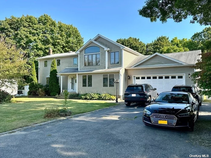 Make this well maintained 4 bed 3 bath colonial in N Shirley your own. Enter the foyer to Brazilian cherry wood floors that flow through the formal dining room to your tiled EIK w lots of cabinets & large island for entertaining. The 1st flr features a full bath, a spacious living room with wet bar & wine fridge as well access to a huge 2 car garage w/ loft storage & commercial garage door. Sliders lead out back to a concrete patio the width of the home that wraps around a heated IGP. The 2nd flr features the Primary bed w 2 double closets as well as an additional 2 bedrooms & full bath. The real gem of this property is the approx. 600 sq. Ft. unfinished Master bedroom w/ en suite / walk in closet. This room is over built and ready for the next owner to complete it to their liking. Materials to complete the room are all included on site. There is an unfinished basement w room to grow where the laundry & utilities are located. This wonderful central location allows you to be enjoying the north or south shore in no time at all. Located between Sunrise Hwy and the LIE. Ocean / Bay, tons of shopping and restaurants all within a few minutes drive. Home is being sold As-Is. No CO&rsquo;s for the extension which includes the living room, garage, unfinished suite as well as the swimming pool.