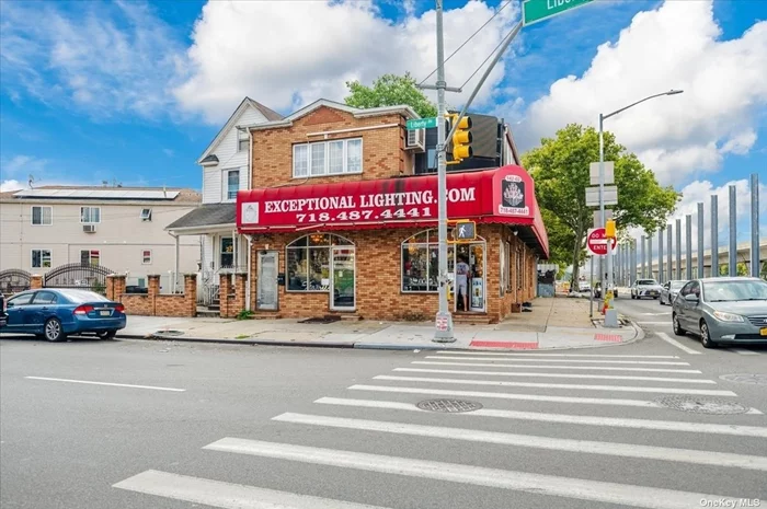 LOCATION, LOCATION. Great Investment property. 2 building together 142-02 Liberty Ave lot size: 11x98 Zoning R-3-2and 142-04 Liberty Ave 19.17 x98.5 Zoning.R3-2. 1 Family & front Store and Full Basement. Corner property 3 bedrooms, 2 Bathrooms, living room, dining room Kitchen. Near JFK airport. Van Wyck Expwy, Shopping area, Transportation and much more.