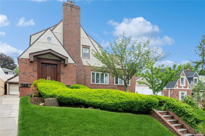 Located in the prestigious Jamaica Estates Area, this impeccably renovated 4-bedroom, 4-bathroom residence combines modern luxury with timeless elegance, offering everything you need for a comfortable and sophisticated lifestyle. The house boasts a bright foyer with 2 skylights and cathedral ceilings, Large Living Room with wood burning fireplace and gleaming hardwood floors which are throughout. Formal Dining Room with a fireplace, large eat-in kitchen is a chef&rsquo;s delight, boasting top-of-the-line stainless steel appliances, custom cabinetry, quartz countertops, and double island perfect for meal prep and casual dining. The second and third level floor introduce a primary bedroom with a fireplace, 2 walk-in closets and a private bath w/steam-room, plus 3 additional bedrooms and a full bath. Additional features include a dedicated home office, a fully finished basement with a separate entrance featuring 2 Maids/Guest Bedroom, Full Bath, Summer Kitchen and a large family room. The detached 2-car garage providing secure parking and extra storage. Experience resort-style living with a heated/salted in-ground pool in your own backyard, complemented by summer chef&rsquo;s kitchen that enhance the home&rsquo;s curb appeal. This energy-efficient home comes equipped with solar panels, in-wall speakers throughout for premium sound quality, and three elegant fireplaces located in the living room, master bedroom, and formal dining room. Situated in a desirable neighborhood with excellent schools, shopping, and dining nearby, this home offers the perfect combination of convenience and tranquility. Don&rsquo;t miss the opportunity pass you by.