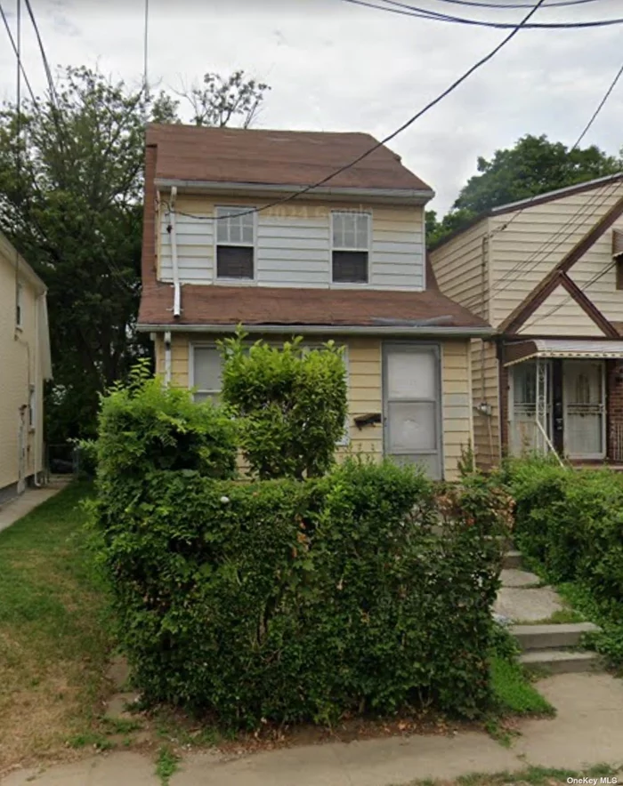 CASH OFFERS ONLY! 3 bedroom, 1 bath Colonial with formal dining room, basement and private backyard. Needs total renovating. Prime location & great for investment. Won&rsquo;t last long!