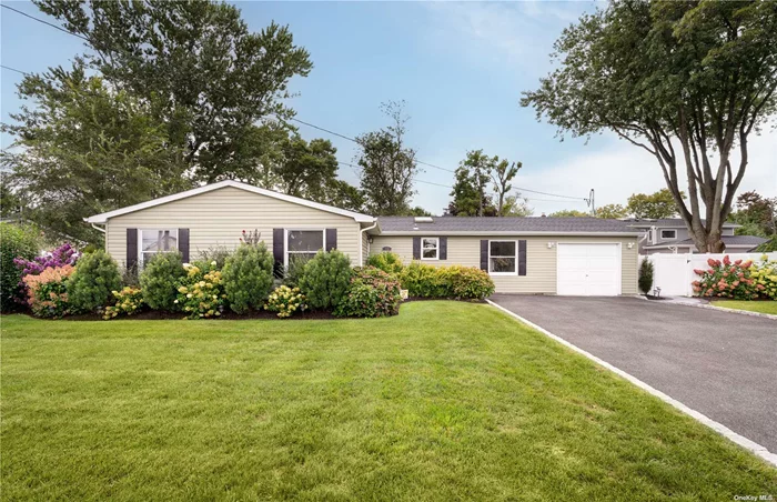 Welcome home to this beautifully renovated 4 bedroom, 2 full bath ranch in Holbrook. This home features a living room, dining room and stunning kitchen with quartz countertops and stainless steel appliances. The primary bedroom has a full bath, 3 additional bedrooms and another full bath. Enjoy the beautiful durable vinyl floors that go throughout the house and newly carpeted bedrooms. There is 200 amp service and new central air. The fully fenced backyard has plenty of room to entertain, let the kids play in a new outdoor playground and sandbox or just relax. Located in the Sachem School district and close to shopping, schools, and the LIRR, this home combines comfort and convenience. Don&rsquo;t&rsquo; miss out on this incredible opportunity to make this your home!