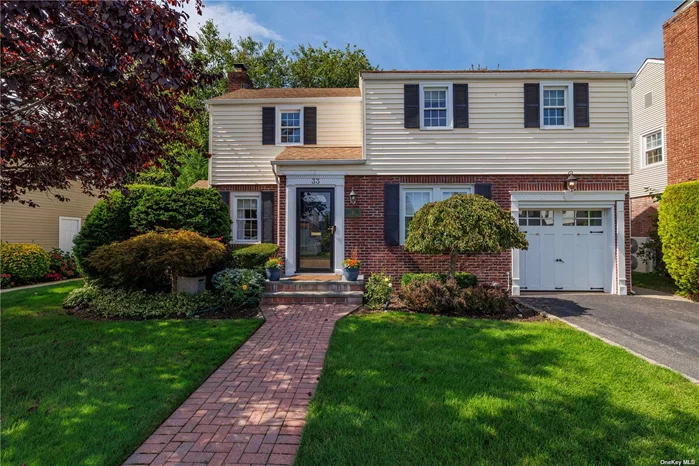 Welcome to this Updated Colonial boasting a Brand New Full bath upstairs w/ double sinks. Gorgeous Hardwood floors greet you at entry & lead into the Formal LR w/ Gas Fireplace & FDR w/classic corner cabinet.The great flow continues into the Updated Eat in kitchen, Perfect for Entertaining w/ plenty of countertops, Cherrywood cabinets, Stainless Appliances & an amazing Breakfast / Bar area. First floor continues w/ Powder room & A cozy screened porch overlooking the yard w/ its new Patio & beautiful landscaping! Large Primary Bedroom w/ double closets, plus 2 more generous bedroom Plus Brand New bath w/ double sinks. Finished basement w/ Rec Room, Laundry & Utilities! Plenty of Closets throughout home, Gas Heat, Central Air, & Updated Electric !