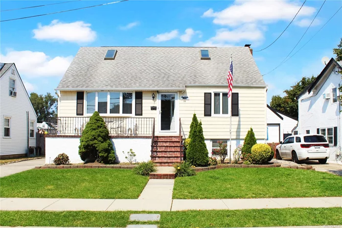 This charming 4-bedroom Cape in Oceanside is ready to welcome you home! Featuring three full bathrooms and a finished basement with a cozy working fireplace, there&rsquo;s plenty of space for everyone. The eat-in kitchen, dining room, and living room offer flexible living areas, and skylights in the kitchen and second floor flood the space with natural light. The finished basement boasts large windows and an outside entrance, providing abundant natural light and easy access. With a 1-car garage and plenty of potential throughout, this home is a fantastic opportunity. Don&rsquo;t miss out - schedule your viewing today!