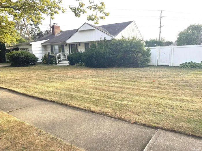 Don&rsquo;t Miss the Opportunity to Own this Spacious, Light and Bright, Expanded Ranch in the Heart of Wantagh Woods! This Home Boasts 3 Bedrooms, 2 Full Bathrooms, Large LR w/Wood Burning Fireplace, Dining Room, EIK w/ SS App. and Den with Skylights and Sliders to Oversized Parklike Property w/ Pavers and Fully PVC Fenced Yard.  Primary Bedroom has 2 Closets and Bthr w/Shower. Super Large Basement with High Ceilings and Separate Rooms for Utilities/Washer/Dryer, Attic is Length of Home and Used for Storage and the 1.5 Car Garage has a Separate Attic.  GAS Heating and Cooking, Hardwood Floors Throughout, New Bosch Dishwasher, New Central Air, Wainscoting, Crown and Floor Molding.