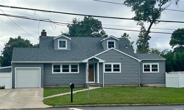 Welcome to your modern dream home in North Babylon! This beautifully expanded cape has been meticulously renovated, offering a perfect blend of modern luxury and every day comfort. Enjoy peace of mind with all new shingle roof, texture siding and exterior insulation. Experience natural light and energy efficiency with new solid wood interior and exterior doors, and brand new energy efficient Pella windows throughout the home. Walk on stunning new 4 1/2 oak hardwood floors throughout the first & second floors. Cook and entertain in style with a completely new kitchen featuring sleek quartz countertops, brand new cabinetry, and modern appliances. Indulge in three full bathrooms, all newly designed with high-end finishes, ensuring convenience and elegance for you and your guests. Comfort is key with new central air conditioning and a new boiler, ensuring a cozy atmosphere year-round. Walk out basement boasts all-new porcelain tiles for a stylish touch in your guest quarters. Stay connected and secure with a comprehensive smart home system. Control your security cameras, garage door, speakers, door locks, and intercom-complete with screen and cameras-all from your phone or internet. Enjoy automated garden sprinklers for effortless outdoor maintenance. Entertain in your own private retreat on this oversized lot, featuring an all new extra large wooden deck, in-ground pool - newly equipped with a state-of-the-art pump and filter, and plenty of space to enjoy the outdoors. This expanded cape is not just a house; it&rsquo;s a lifestyle upgrade. Don&rsquo;t miss the opportunity to make it yours! Schedule a viewing today!