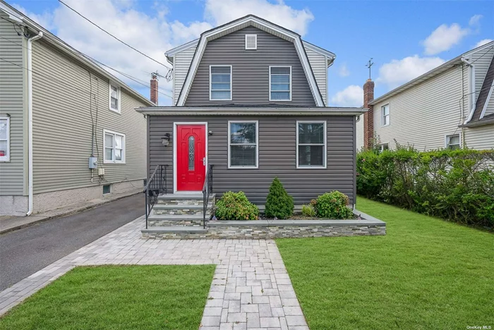 Welcome to this stunning, one-of-a-kind Colonial home in Lynbrook school district. Just a stone&rsquo;s throw from the Lynbrook Pool and Greis Park, and minutes from both the Westwood and Lynbrook train stations. Rebuilt with precision 10 years ago by the homeowner, a skilled professional in the construction business, this home showcases exceptional craftsmanship and attention to detail throughout. Nearly every aspect has been upgraded, including windows, doors (exterior and interior), support beams, ceilings, floors, subfloors, sheetrock, insulation, staircase, roof, front sliding, deck, kitchen, half bathroom, as well as all plumbing and electrical (200 amp). Central A/C, in-ground sprinklers, custom closets (three in the primary bedroom), recessed lights along the staircase, 5 outdoor outlets, and landscaped lighting have been added for convenience and comfort. Updated patio doors off the dining room lead to a spacious deck, perfect for outdoor entertaining. The living room has a custom built-in book shelves with an electric fireplace and a hidden section for you audio-visual equipment (wall mounted TV included). The second floor features a full bathroom & three bedrooms; each with custom closets, including a primary bedroom with three custom closets (wall mounted TV included) for exceptional storage. The exterior has been thoughtfully renovated with a new driveway, stoop, walkway, flower bed retaining wall, deck, and fencing. The driveway comfortably fits 3 cars, with the potential for further extension if desired. While the full bathroom retains its classic design, the plumbing and electrical have been fully updated, offering a perfect opportunity for easy modernization to suit your personal style. This home offers modern comfort, durability, LOW taxes, and a prime location perfect for enjoying all the amenities Lynbrook has to offer. Don&rsquo;t miss the chance to own this beautifully rebuilt home in such a desirable area!