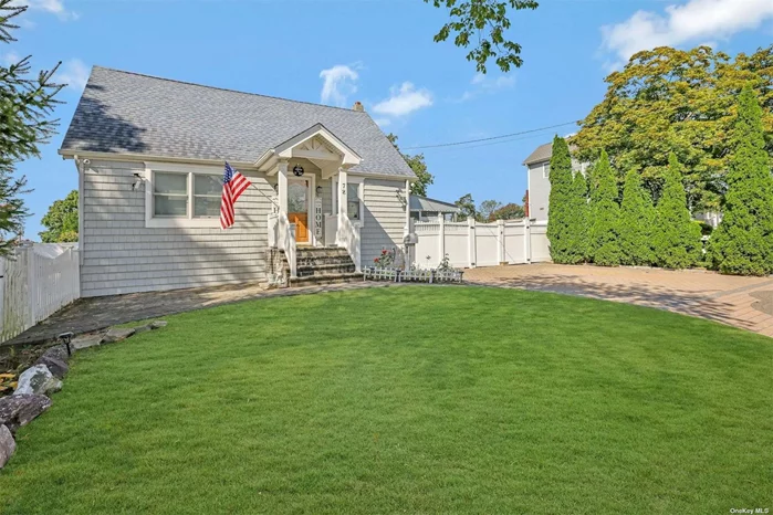 Lovely expanded cape on corner lot with eastern exposure offering updated EIK and bathrooms, 200 AMP electric, primary bedroom on main level and so much more. Too much to list. Relax in the tranquil backyard with Koi Pond and sparkling pool- perfect for those hot summer days.