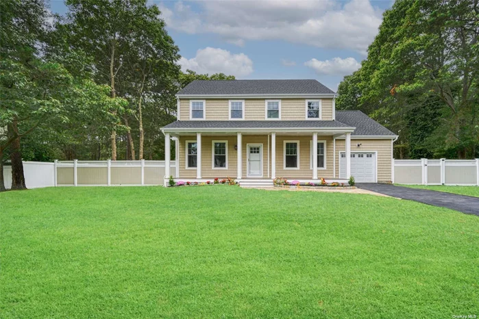 Exceptionally Remodeled Home with Multigenerational-Friendly Basement Completely Renovated Two-Story Home with Luxe Upgrades and Finished Basement! Nestled on a 0.29-acre cul-de-sac lot, this 4BR/3.5BA residence offers classic Northeastern charm with a covered front porch, NEW roof, NEW siding, and tidy landscaping. Fashioned to interior design perfection, the home captivates with an openly flowing layout, NEW windows, gorgeous NEW faux-wood floors, fresh neutral paint, sizeable living room, and a NEW gourmet kitchen boasting chic vibes. All bedrooms are supremely sized for maximum comfort and style, while the primary bedroom also includes a fabulous NEW en suite with dual sinks. For those seeking multigenerational appeal, the finished basement allows for versatility with a separate entrance. Venture outdoors into the fenced-in backyard with views of the Pine Ridge Golf Course! Additional considerations include an attached 1-car garage, laundry area, NEW central air, NEW bathrooms, close to shopping, restaurants, and schools, and so much more! Call now to schedule your tour!