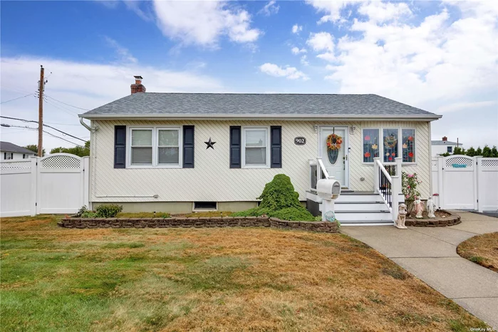 Welcome to this beautifully maintained home in West Babylon, NY! This charming property features 3 bedrooms and a beautiful full bath. A spacious living room,  which provides the perfect setting for gatherings or relaxing evenings. Just off the living room is an eat-in kitchen with stainless steel appliances. This home has great lighting throughout with recessed lighting and skylight. There are plenty of closet space and storage especially with a modest size shed in the backyard. Roof and gutters are 4 years old. The boiler system has been regularly serviced, and is more than efficient with hot water heater which was replaced in 2018. Electrical amperage was upgraded to 200 amps to accommodate any future home upgrades. Fence, awning, back deck and front steps are also 4 years old. Tastefully done to accommodate large functions. You will be taken back as you make your way towards fully finished basement which has its own side entrance.   This property is situated on a generous corner lot, this home offers ample outdoor space, ideal for gardening, entertaining, or simply enjoying the fresh air. Its convenient location near major highways and public transportation ensures easy access to everything you need, from shopping and dining to schools and parks. Experience the perfect blend of comfort, convenience, and sustainability in this inviting home. Don&rsquo;t miss the chance to make it yours.