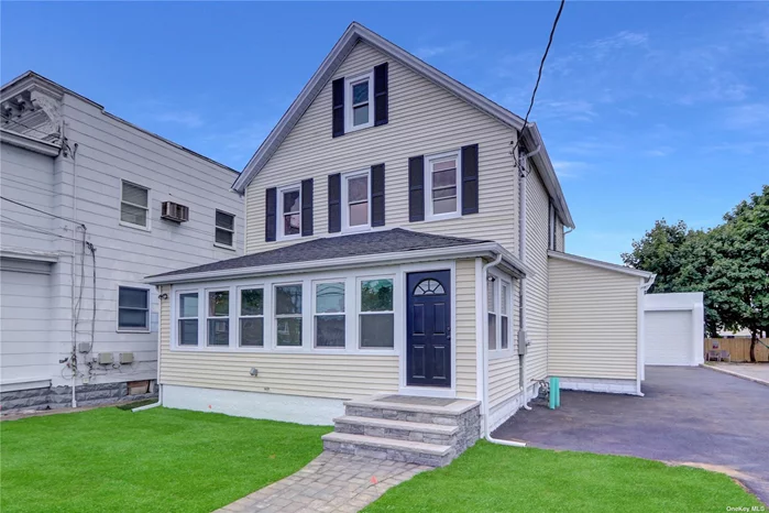 Welcome to this meticulous colonial in the heart of the Village of Farmingdale! This beautifully updated 3-bedroom colonial offers the perfect blend of old-world charm and modern conveniences. Set on a tree-lined street, the home&rsquo;s exterior retains its classic colonial appeal, featuring elegant shutters, and a welcoming sunroom. Inside you will find a warm and inviting interior with hardwood floors, crown molding, and original architectural details that have been meticulously restored. The spacious living room and the adjacent formal dining room is bathed in natural light, making it ideal for gatherings or entertaining. The renovated kitchen marries classic design with modern functionality, featuring custom cabinetry, quartz countertops, and high-end stainless steel appliances. The second floor hosts three generously-sized bedrooms, each with ample closet space and windows that invite in plenty of sunlight. The renovated full bathroom maintains a timeless aesthetic with elegant tiling. A full walkup attic for additional space. For car enthusiasts, the crown jewel of this property is the extensive detached garage, which can easily accommodate multiple vehicles, complete with workshop space and extra storage. This is the perfect setup for anyone who loves to tinker with cars or needs space for a collection or lots of additional storage space.