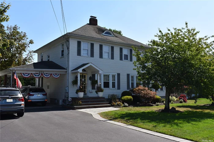 Welcome home to this beautiful, spacious Colonial! As you come through the front door, you will notice the old-world charm mixed with modern accents. The hardwood floors extend from the formal living room through a formal dining room which then lead into a fully windowed family room. This area is ideal for those wishing to entertain a crowd of any size! The family room can also be closed off with its French Doors and used as a lovely office or sun-filled playroom! The dining room enters into a large EIK with granite countertops and stainless-steel appliances! The hall off the kitchen leads to a bedroom/office, a large bright Den and the downstairs full bath. Upstairs boasts 2 oversized bedrooms, 2 additional bedrooms and another full bath with Jacuzzi tub and separate shower stall. As you make your way back downstairs, both the Den and Kitchen give you access to the fully fenced backyard with 20X40 in-ground pool surrounded by pavers and complete with a gazebo! This makes a perfect outdoor entertainment space. The house also includes a full basement with plenty of storage, play area and walk-in cedar closet. This home is a must see!