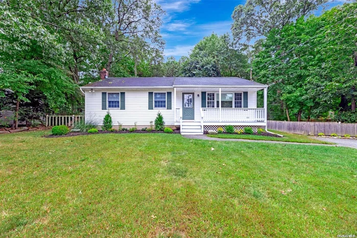 Charming Ranch home set on level .50-acre lot on a quiet residential dead-end street. This home offers large living room with vaulted ceilings, huge eat in kitchen, 3 bedrooms and 2 full bathrooms. There is a full unfinished basement with Bilco doors. Freshly painted and cleaned, ready for immediate occupancy.