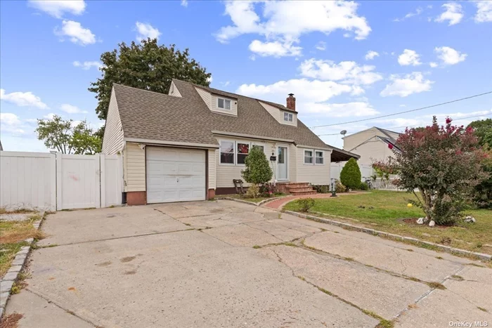 Charming Cape-Style Home at 415 Elmore Street in Central Islip! This delightful property offers 4 spacious bedrooms and 2 full bathrooms, one of which includes a shower-tub combination, perfect for relaxing baths or convenient showers. The home boasts a living room with beautiful hardwood floors, enhancing the space with a touch of timeless elegance. The kitchen is equipped with stunning granite countertops and stainless-steel appliances, including an LG oven and stove, and a Whirlpool microwave, making meal preparation both stylish and efficient. A fully finished walkout basement provides additional areas, while the large covered detached driveway comfortably accommodates up to 6 cars, making it convenient for multiple vehicles or guests. Outside, the home boasts a big, spacious fenced backyard, perfect for outdoor activities, entertaining, or simply enjoying some private relaxation. A newly installed roof adds both durability and peace of mind, ensuring long-term protection for the home. Oil baseboard heating ensures cozy winters, while the property utilizes a cesspool sewer system. Sewer and trash services are conveniently included in the taxes. Located in the desirable Central Islip School District, this home is ideally situated just 2 blocks away from a park and the train station, offering easy access to recreation and convenient commuting. Close to schools, shops, and all essential amenities, this is an excellent opportunity to own a well-maintained home in a prime location. Don&rsquo;t miss out on all of this home&rsquo;s opportunities.