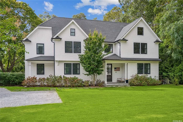 This exquisitely renovated post-modern farmhouse effortlessly blends modern elegance with rustic charm, offering the perfect Westhampton lifestyle. Conveniently located near the local school and just minutes from town, this spacious home features 5 bedrooms and 3.5 bathrooms, with large, open rooms and meticulous updates throughout. The gourmet kitchen is a chef&rsquo;s delight, outfitted with top-of-the-line appliances and ample counter space, ideal for both casual meals and entertaining. The home includes a dedicated office space, perfect for working remotely or pursuing creative projects. Outside, the beautifully landscaped grounds feature a luxurious heated gunite pool and an inviting outdoor fireplace, creating a private retreat for relaxation and entertainment all year round. Combining modern style, comfort, and privacy, this exceptional property presents a rare opportunity to own a truly special home in Westhampton.