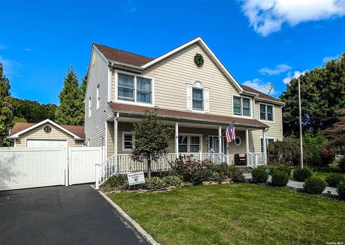 Welcome home to this beautiful 5 bedroom, 3.5 bath colonial in Miller Place School District. It features an entry foyer, spacious living room, formal dining room, gorgeous kitchen with granite countertops and stainless steel appliances and a half bath on the main floor. Upstairs features a huge master bedroom with 2 closets and a full bath en-suite with spa-like finishes, 4 additional bedrooms and full bathroom in the hallway. The basement is partially finished with full bath and also has plenty of storage space. The fully fenced backyard is great for entertaining with basketball area, raised trex deck that surrounds an above ground pool and a large paver patio. The detached garage also provides amble storage space. This house is one you do not want to miss! Taxes under $10k with the STAR credit!