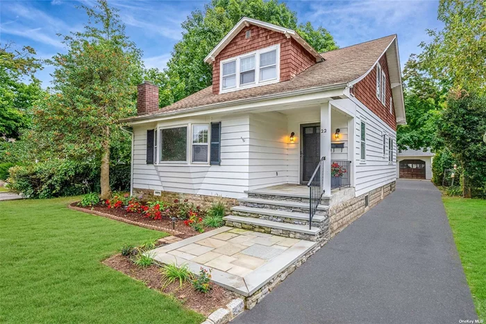 Welcome to a Once in a Lifetime Opportunity: A Historic Gem in Amityville! For the first time since its construction in 1922 this historic home, lovingly maintained by the same family for over 100 years is making its debut on the public market. Nestled on a 0.2238-acre lot, this stunning 1819 sq ft property includes a detached 2 car garage, an additional 577 sq ft basement and exudes timeless character with modern updates. Step inside to discover 2 full baths, an expansive living room with wood fireplace, an eat in kitchen with a walk in pantry and a full dining. Original refinished hardwood floors, glass doorknobs and vintage hardware add historic elegance, while upgrades like a new hot water heater and expansion tank and central AC ensure comfort year round. Additional features include ample storage, a laundry chute from the third floor to the basement and beautiful cedar siding. This is more than just a house - it&rsquo;s a chance to own a rare piece of Amityville history. Don&rsquo;t miss out!