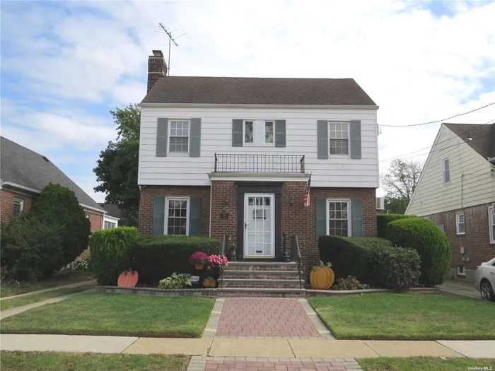 Charming 3 Bedroom, 2 Bathroom Colonial, With Beautiful Curb Appeal, Slate and Cobblestone Walk-Way, First Floor Boasts, Foyer, Large Living Room with Wood burning Fireplace, Formal Dining Room, Wood Floors, Large Eat in Kitchen with Skylight and Sliders to Deck and Private Backyard, Large Bathroom.Second floor: Master Bedroom With His and Hers Closets, Large Full Bathroom, Full Attic, One Car Garage, Basement with New Hot Water Tank and Gas Burner. Washer with Laundry Sink, Dryer, Family Room with Plenty of Storage.