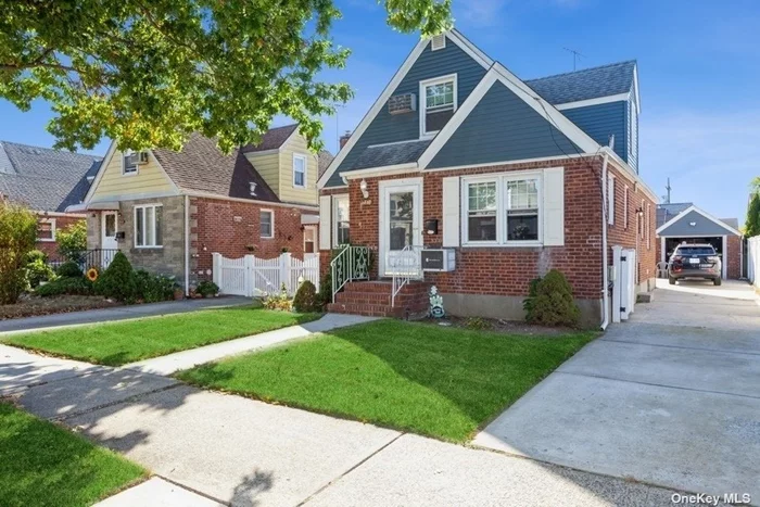 Welcome to this charming one-family Cape in the heart of Floral Park, just blocks from Hillside Avenue and conveniently situated near all amenities. As you step inside, you&rsquo;re greeted by a spacious and inviting living room, perfect for relaxing or entertaining guests.  The main level boasts a generous kitchen with ample cabinet space, seamlessly connecting to the dining area, making it ideal for family meals and gatherings. You&rsquo;ll also find two well-appointed bedrooms with beautiful hardwood flooring and a full bathroom on this level, offering comfort and convenience. The upper level features two additional spacious bedrooms, providing plenty of room for a growing family or the flexibility to create a home office or guest room. The house also includes a full basement with outdoor access, offering endless possibilities for storage or future expansion. This property includes a one-car detached garage, providing secure parking or extra storage space. The home is equipped with a brand-new gas boiler and a recently installed water heater, ensuring energy efficiency and peace of mind for years to come. Situated close to public transportation, parks, and shopping, this Floral Park gem offers the perfect blend of suburban living with easy access to all conveniences. Don&rsquo;t miss the opportunity to make this delightful home yours!