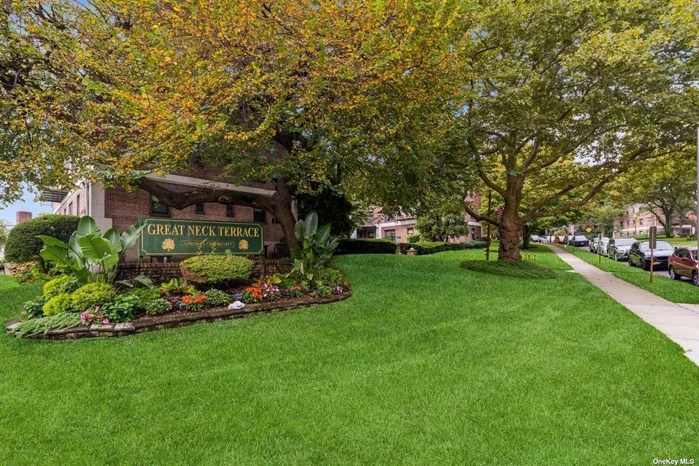 Welcome to Great Neck Terrace! This beautifully modernized first floor two bedroom unit has been fully renovated and possesses a captivating allure. Every single aspect of this unit is brand new and/or updated. Enter into the large inviting foyer where you will find gorgeous polished porcelain flooring throughout the unit! The open kitchen has stunning quartz countertops, soft close shaker cabinets, Samsung smart technology appliances. The bathroom contains custom tiling, new cast-iron tub with modern shower head, smart toilet/bidet with remote functionality, 48 granite top vanity, illuminated heated mirror. Large primary bedroom with two oversized closets, second bedroom with large closet. Great Neck Terrace offers laundry room, bike storage, pool club, kiddie pool, dog run, basketball court, volleyball court, playground, security & community room with kitchen available for events. Choice between Great Neck South or Great Neck North Schools, school bus pick up inside Terrace Circle. All conveniently located close to shopping, buses & LIRR!