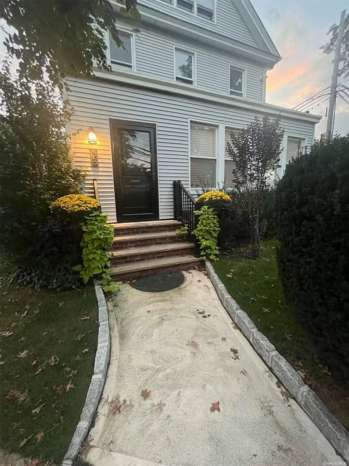 Totally Renovated 2 Bedroom Apartment with Washer/Dryer, Large walk up attic with great storage. Walk to LIRR and Stores