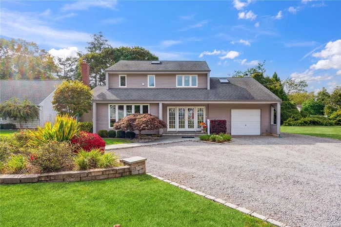 This beautiful home is a must see, double door entry, leading into a sun filled foyer, this spacious bright and airy home features. Large Living room, with a step gathering cubby with a wood burning stove, Formal dining room, den with sliding door to a large deck and gravel area for a freestanding fire pit. Eat in kitchen, leading to a seasonal sun porch 1 bath and a 1.5 attached garage. Upstairs you will find 3, all bedroom closets are outfitted with a built in closet system . Bonus room over garage can be used as Playroom, Office or 4th Bedroom, and 1 Full Baths