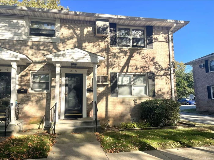 Sunny and spacious first floor corner unit with a private entrance. Largest 2 bedroom in Langdale Gardens. Come incorporate your vision into this fixer-upper with 2 large bedrooms and an expansive living room with Southern and Western exposures for tons of natural light. This home sits on a tree lined street with lots of parking and is super convenient for transportation and local amenities. The Q43 bus and the X68 express bus to Midtown Manhattan are only 3 blocks away, and the N22 and N26 buses to Nassau are only 4 blocks. Zoned schools are close by and there are tons of stores, restaurants and convenient amenities within a 5 block radius, including Stop & Shop, Panera Bread, Old Navy, Home Goods, Five Below, PC Richards, Diners, banks, pharmacies, beauty parlors, dry cleaners and hardware, etc.