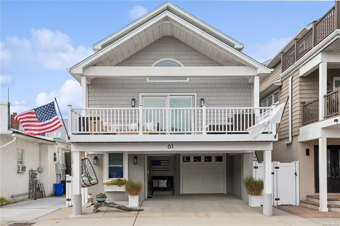 Welcome to your dream beach retreat! This stunning, fully renovated FEMA-compliant beach home is perched on a wide, desirable block, close to shopping, and vibrant restaurants. Enjoy views of both the ocean and bay from the comfort of your elevated contemporary residence.  This bright and airy home features an open floor plan with soaring cathedral ceilings and skylights that bathe the space with natural light. The main living area seamlessly connects to a spacious deck with ocean views, perfect for relaxing or entertaining. The heart of the home is a modern chef&rsquo;s kitchen with sleek quartz countertops, a farmhouse sink, and premium stainless steel appliances, including a Zephyr vent hood. With multiple bedrooms, including a luxurious primary suite with its own private deck and bath, this home offers flexible living spaces to suit any need. Built to FEMA standards, this home boasts an incredibly low flood insurance cost of just $500 annually. Additional highlights include radiant heat floors, CAT 6 and 4 zones of Mitsubishi split A/C and heat units throughout, new hardwood floors, and smart home features that include a Lorex security system and Lutron dimmer switches. Outdoors, the property shines with beautifully crafted decks, an outdoor shower, and even a barbecue area with a dedicated gas line. There&rsquo;s a bonus space with ample parking with-in the garage and drive way. This home is more than just a place to live-it&rsquo;s a lifestyle. This residence offers the ultimate in luxury beach living with the peace of mind that comes from superior design and quality craftsmanship.