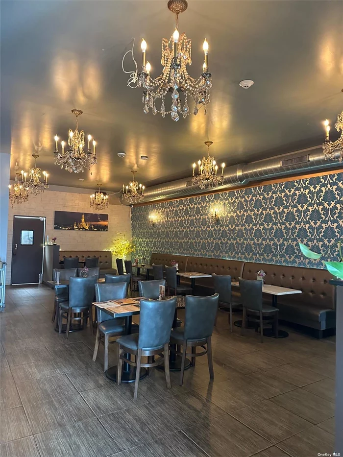 Great Opportunity! Restaurant for Sale in Long Island, NY with very big space 6, 650 sq. ft. / Retail restaurant space size 3, 325 sq. ft. and Basement size 3, 325 sq ft./ 83 Seats / Great condition and clean / Active Beer & Wine License / Current Monthly Rent $9, 400 / Key money $150, 000 (Negotiable) / Close to LIRR