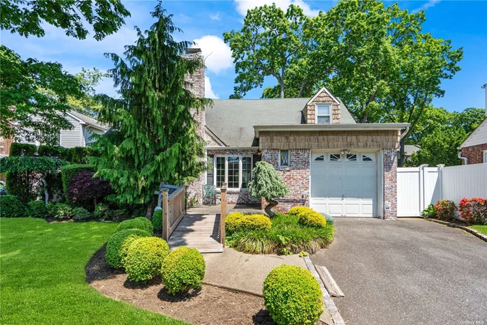 West Hempstead 4 bedroom 2 bath expanded cape on a tree lined quiet street. Large den extension with cathedral ceilings and lots of windows overlooks tranquil backyard. Living room with wood burning fireplace, Hardwood floors, Updated gas heating system. Awesome location convenient to schools, shopping, transportation , park and much more. Minutes from Garden City, Franklin Square and Malverne