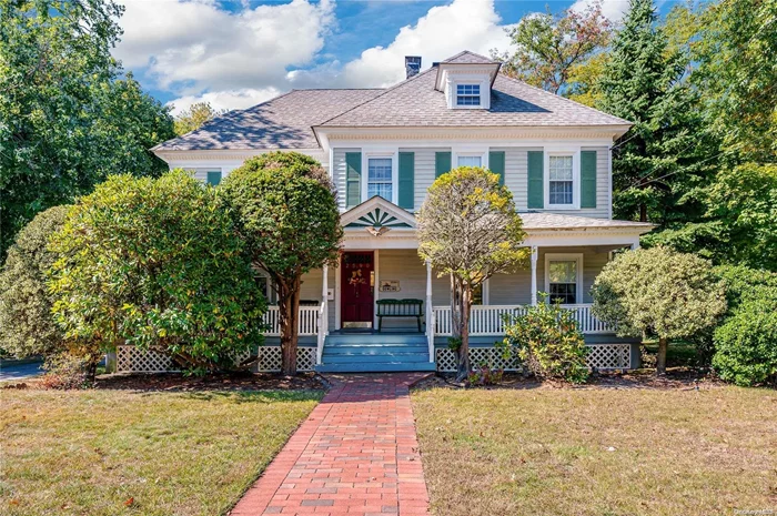 This is a once in a lifetime chance to own over 1/2 acre of mid block property on the perfect residential street in the heart of Baldwin. This Victorian era colonial has been in the family for over 50 years with the most ideal setting surrounded by perfectly level and cleared land. Enjoy the view from the front porch or from the screened in rear porch overlooking the impressive grounds. This is a project for a land and history lover! Original moldings, doors, third floor walk up and so much more. Don&rsquo;t miss this opportunity!