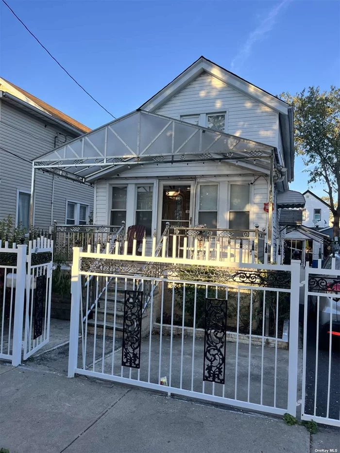 Welcome to this spacious single family home located in the heart of South Ozone Park. Great size lot 29x100. Open concept of living room and formal dining room. Eat in kitchen, half bathroom. Private driveway and 1 car garage. Three bedrooms on the second floor with a full bathroom and lots of closet space. Full finished basement with seperate entrance. New boiler and hot water tank. Close to all.