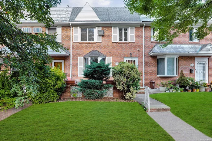 Welcome to this well-maintained modern one-family brick home in the heart of Middle Village, just a short distance from the beautiful Juniper Valley Park. This home features a large, spacious living room, a formal dining room, and a bright eat-in kitchen. With three comfortable bedrooms and two modern baths, this home offers plenty of space. Enjoy outdoor relaxation on the porch off the dining room, perfect for morning coffee or evening gatherings. The fully finished basement provides additional space, while the one-car garage and driveway add to the convenience. Special features include Anderson windows, Hunter Douglas silhouettes & wood blinds, custom molding, custom wood railing in entryway, built in entertainment unit in livingroom, cast iron baseboards on 1st fl and more! Don&rsquo;t miss the opportunity to make this charming house your home!