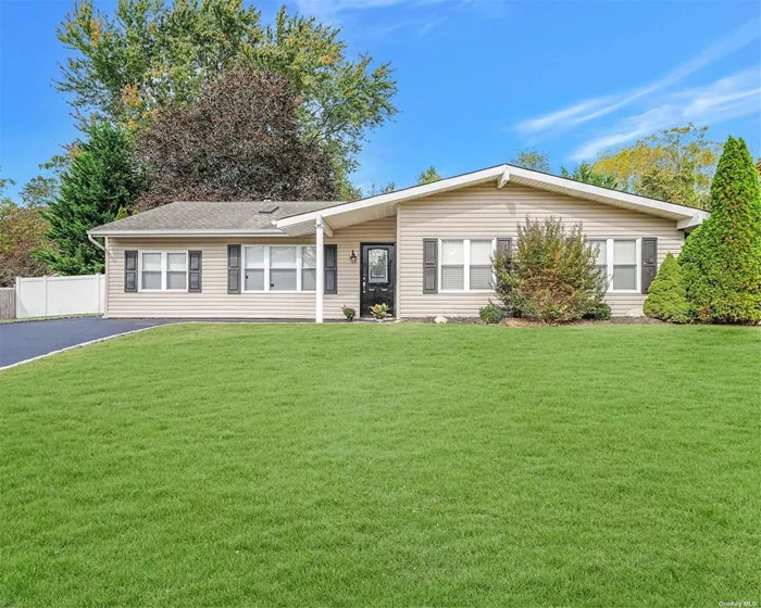 This beautiful ranch-style home offers the perfect blend of comfort and functionality. Featuring 4 spacious bedrooms and 2 modern bathrooms, this home is designed with an open-concept layout that seamlessly connects the kitchen, dining room, and living room. The large kitchen is perfect for entertaining, while the dining area flows into a cozy living space. Step outside to a fenced-in yard, ideal for privacy and outdoor activities. dont miss out on this amazing opportunity to make it your next forever home