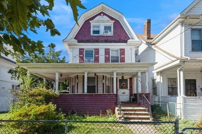 Discover this stunning Victorian-style home that beautifully blends architectural detail with old-world charm. Spanning three spacious floors plus a finished basement, this large single-family residence offers ample living space and unique character throughout. Set on an expansive 55 x 100 lot-unusually large for this neighborhood-this property presents an exciting opportunity for families and investors alike. With the potential to be converted into a legal two-family home, the possibilities are limitless. Conveniently located near shopping, transportation, schools, and houses of worship, this home is perfectly situated for both everyday living and community engagement. Don&rsquo;t miss your chance to own a piece of history in a prime location-schedule a viewing today!