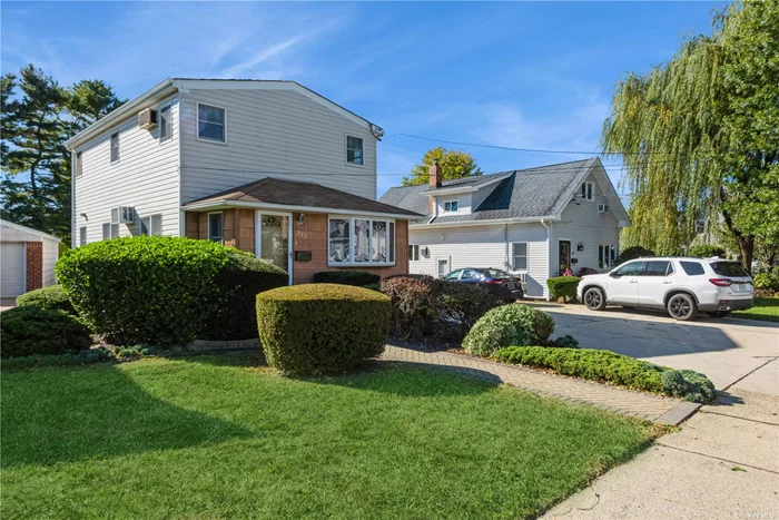 Welcome to W 223 Nicholai St. This 3 Bedroom Expanded Cape includes an Electric Fireplace in the living room. The kitchen has updated appliances and Gas Cooking. Walk out of the sitting room/den onto a large deck, which overlooks parklike grounds 1 car garage. Close to public transportation, shopping and the train. Property is sold AS-IS