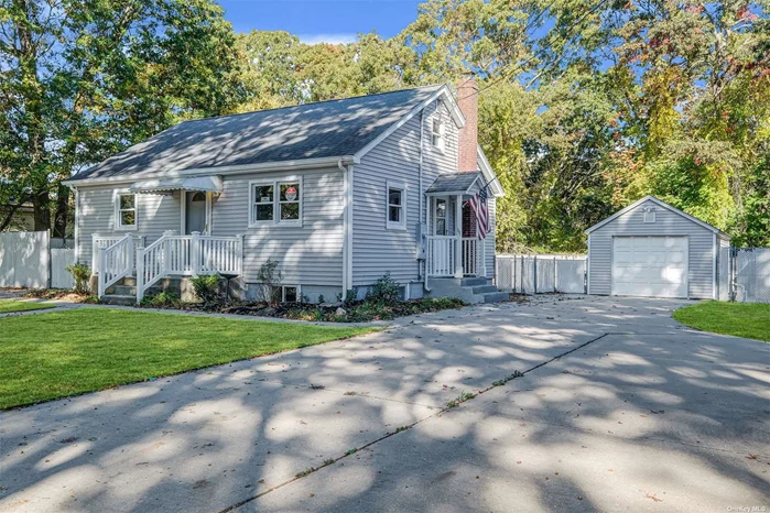 Charming, newly renovated 4 bed, 2 bath Cape. This homes has new upgrades throughout, starting with brand new siding, beautifully updated kitchen with new S.S appliances and stylish finishes, a 7 year young roof and boiler, providing efficient heating. Inside, Cesspool replaced 10 yrs ago, you&rsquo;ll find a some of the windows have also been replaced, offering energy savings and improved aesthetics. A full, finished basement with a separate outside entrance and separate driveway, offers endless possibilities, including the potential to convert it into an apartment for mom with proper permits. The detached one car garage adds convenience, while the spacious yard is ideal for outdoor activities. This home is move in ready and waiting for its next owners.