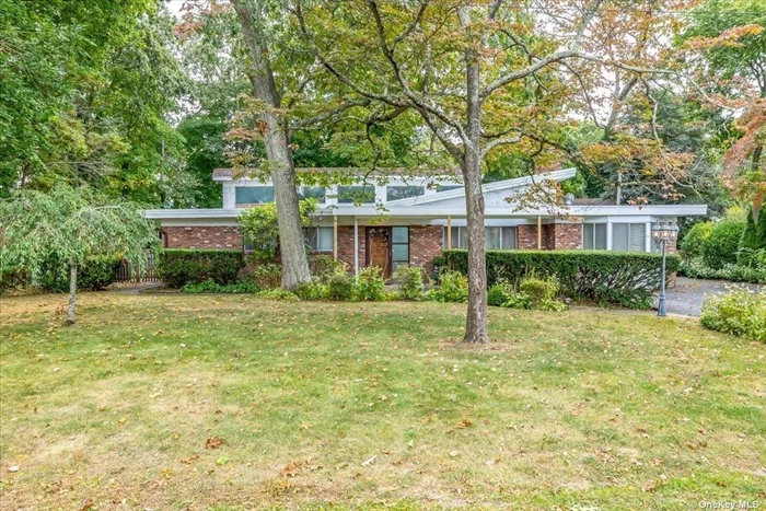 If you&rsquo;re looking for a UNIQUE home, with tons of space and potential to make it your own, this is the one for you! Located in the coveted IDLE HOUR neighborhood of SOUTH OAKDALE, this MID-CENTURY MODERN home boasts an open floor plan sunken living room, dining room and family room w/ vaulted ceilings, two fireplaces, a huge detached garage and more! Also features a den and office that could be turned back into at least one more bedroom, if needed. Boasting a prime location, just one block from Connetquot River, and major convenience for commuters, with close proximity to the LIRR and major highways! Connetquot Schools!