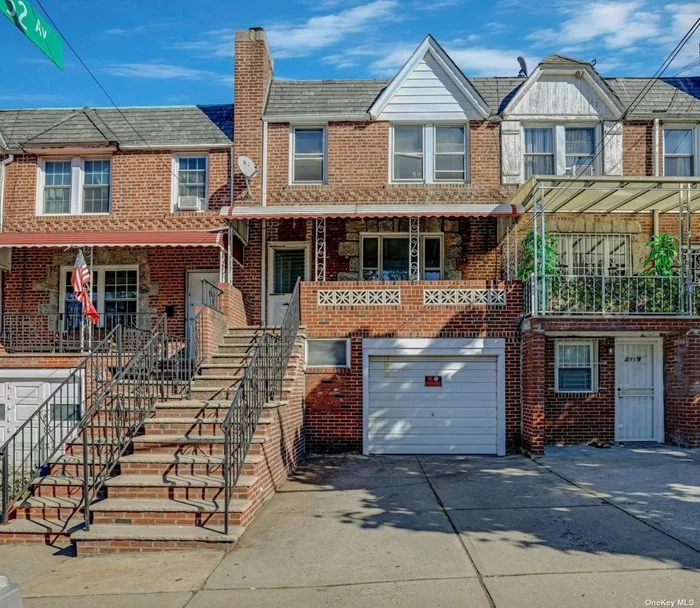 Uncover the perfect blend of classic charm and modern comfort on the vibrant border of Elmhurst and Maspeth. This exquisite 1-family brick home features 3 bedrooms and 1.5 baths, offering a welcoming retreat for your next adventure! Step inside to be captivated by the enchanting 1930s architectural details, including stunning arched doorways that exude character and style. Imagine unwinding in your walk-out finished basement, leading directly to a sprawling private backyard-ideal for unforgettable summer BBQs and cozy gatherings under the stars. The open porch is your go-to spot for savoring morning coffee or enjoying evening sunsets. With freshly refinished hardwood floors throughout, every corner radiates warmth and elegance. Plus, you&rsquo;ll love the convenience of your own private driveway and one-car garage-wave goodbye to parking frustrations! Nestled just steps away from Q47, Q58, and Q59 bus lines, your commute becomes a breeze, freeing up time to explore the shops and eateries along Grand Avenue and Queens Blvd. Don&rsquo;t let this incredible opportunity slip away-your urban sanctuary, brimming with character, is waiting for you!