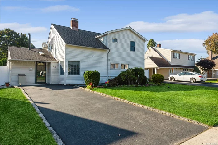 Welcome to 50 Apollo Ln, Hicksville! This spacious 5-bedroom, 2-bathroom home offers the perfect blend of comfort and convenience. Featuring five spacious bedrooms and two full bathrooms, the home provides ample room for your family. The updated kitchen comes with modern appliances and plenty of cabinet space. The newly installed roof, siding, and flooring enhance the home&rsquo;s fresh and contemporary appeal. Comes with EV charger installed already. Conveniently located close to major highways, grocery stores, shopping centers, and local amenities, this property is perfect for those looking for a well-located and move-in-ready space.