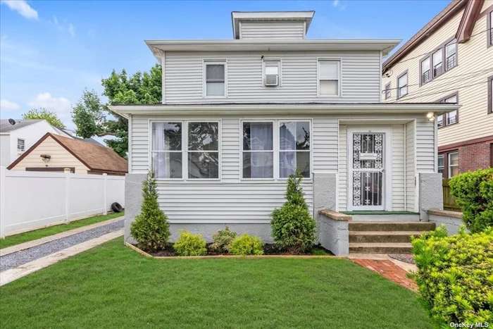 ATTENTION ALL INVESTORS !!!! Legal 2 Family Home with Brand New Roof and Totally Renovated Basement with an Outside Entrance. Being Delivered with Tenants paying a Combined 4, 900 rent....A Steal at this Price Point