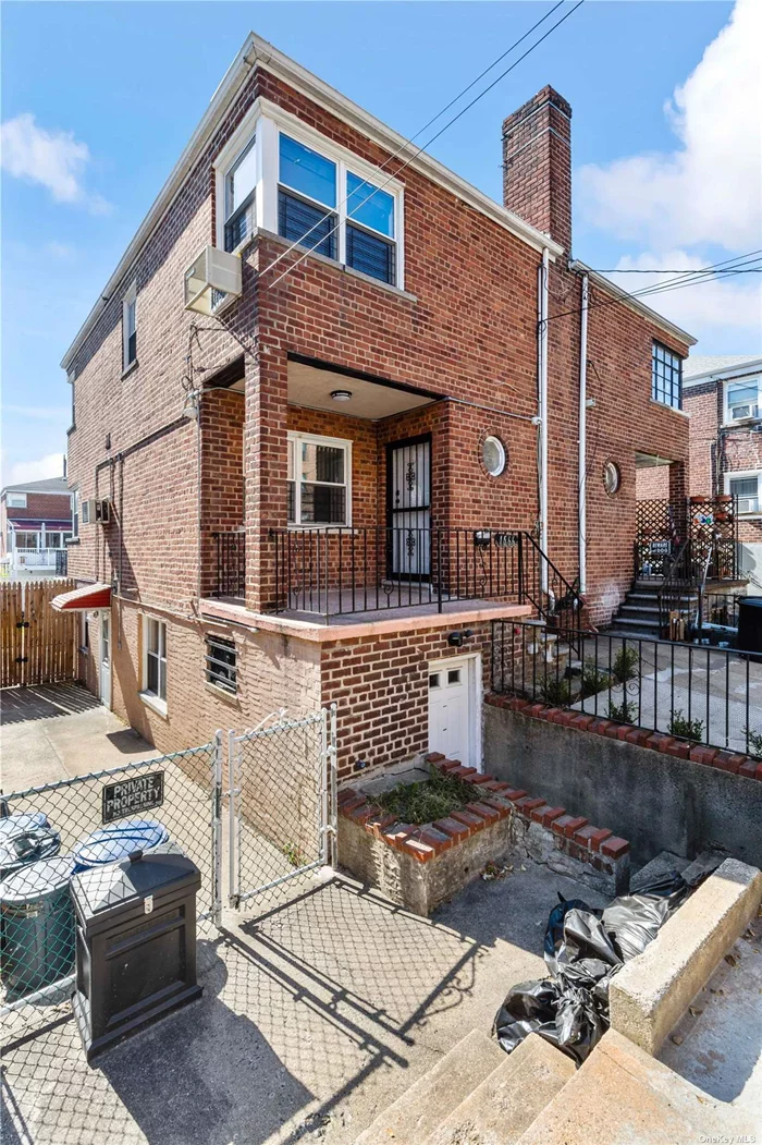 Beautiful brick 2 family house located in highly sought after Morris Park section of the Bronx is inviting its next owner. Property has been updated on all 3 levels, including floors, lighting, Kitchen cabinets/appliances, bathrooms, boiler and water tank. 2 zone baseboard heating is natural gas fueled. First unit (Vacant) is a 3 Bedroom duplex with L/R, Kitchen & D/R including a half bath, on an elevated first floor. This floor includes a spacious front porch and a expansive veranda in the back, with stairs leading down to the back yard. The second floor includes 3 Bedrooms (1 King - 1 Queen - 1 twin sized bedrooms) and a full bath. Second unit on the lower level is a 1 Bedroom apartment with kitchen formal L/R and full bath. This unit is currently occupied and will be delivered vacant. This property is ideal no matter your situation, whether you&rsquo;re looking for an income generating asset as an investor or searching for your primary residence that brings you additional income to help pay for itself.