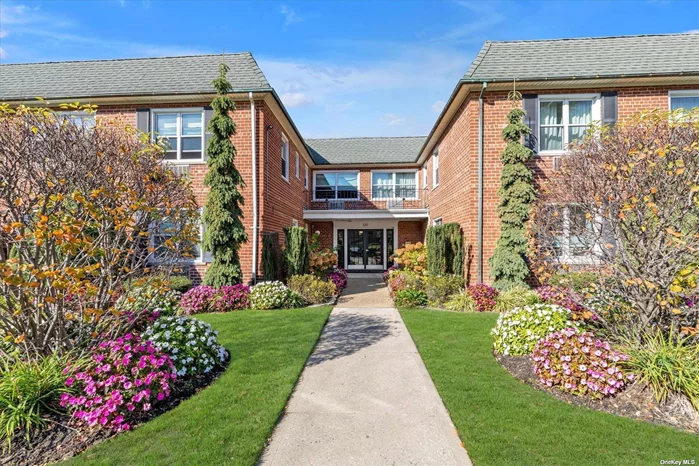 Discover carefree living in this sunny 2-bedroom, 1-bath unit in the beautifully maintained Maplewood Gardens cooperative. The unit offers a spacious living room and dining area, with gorgeous hardwood floors and crown moldings. The updated kitchen features stainless steel appliances with a gas stove and wine refrigerator. A king-sized primary bedroom offers ample closets and a generously sized second bedroom comfortably fits a full-sized bed. Enjoy the convenience of in-building laundry, a gym and additional storage for nominal fees, and an assigned parking spot included with the unit at no additional charge. Rockville Centre train station is approximately one-half mile, Mill River Park is four blocks and downtown shops, restaurants are just up the street. Enjoy the best of Rockville Centre at Maplewood Gardens!