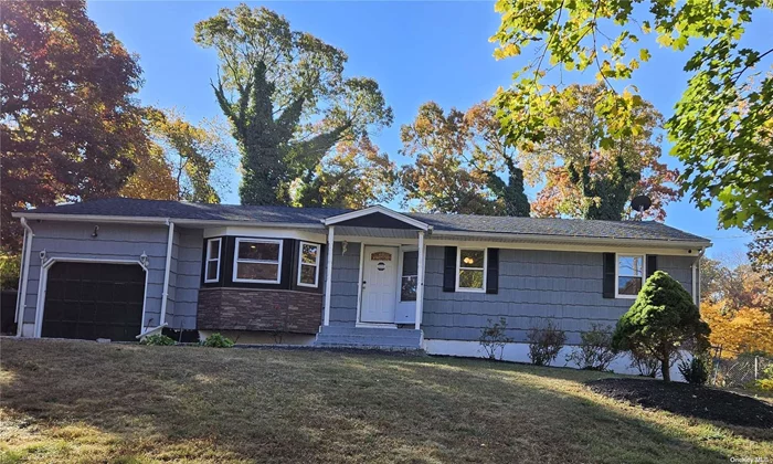 Updated 3 bedroom 2 bath ranch in the heart of Middle Island-home to beautiful Spring Lake Golf Course. Kitchen offers tons of cabinets, stainless steel appliances and granite countertops. Hardwood flooring in living and dining rooms.Full finished basement.