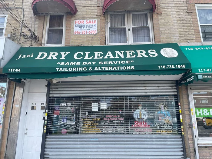 this property is 1family mixed use Plus store 0n 1st floor upstairs is 3bedroom apartment newly renovated. Tenant is paying $2100 per month no lease are you looking for incredible opportunity to open your own business on rockaway Blvd. don.t miss out on this chance